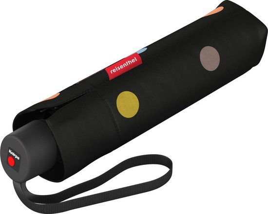 Reisenthel Umbrella Pocket Classic Opvouwbare Paraplu - &#248; 99 cm - Dots Zwart