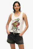 Superdry Neo Trad Tattoo tanktop met laag uitgesneden ronde hals Dames Vesten
