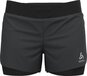 ODLO Zeroweight 2-in-1 Shorts 3 Inch Dames - Zwart - Maat XL