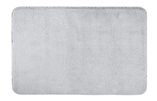 WENKO Badmat Saravan lichtgrijs, 50 x 80 cm, polyester, 50 x 0 x 80 cm