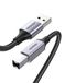 UGREEN USB 2.0 A naar USB 2.0 Type B Printerkabel, Nylon Aluminium Omhulsel Gevlochten Kabel. (2M)
