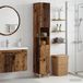 Maison Exclusive Armoire de salle de bain exclusive, modèle ALKMAAR, avec étagère ouverte, en bois vieilli