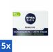 NIVEA MEN Sensitive Dagcrème Gezicht - 50 ml - Voordeelverpakking - 5 stuks