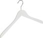 De Kledinghanger Gigant - Kledinghanger - 40 Stuks - Lotushout - Wit Gelakt - 44 cm