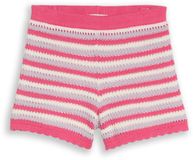 Tom Tailor Korte broek met streepmotief - Maat 122 - pink lilac stripe design