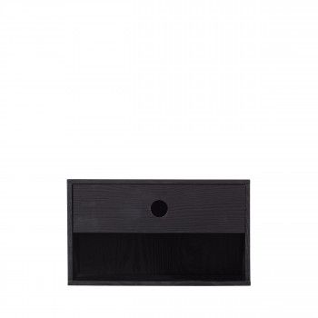 Drawer WOOOD Nancy Hangend Nachtkastje - MDF - Zwart - 20x34x30