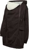 Mama Licious Puffer Jas met Capuchon Lange Mouw XL Chocolate Torte