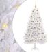 Sapin de Noël blanc 180 cm artificiel à branches articulées