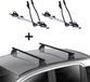 SAGITTAR 2 porte-vélos + barres de toit VDP EVO en acier, compatibles avec la Mazda 6 (GH) 4 portes 2007-2012