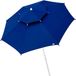 Aktive Achthoekige Parasol Met Metalen Paal Dubbel Dak En Uv30-bescherming 280 Cm Blauw