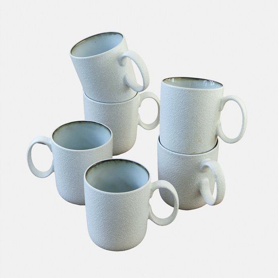 LOBERON Kopje set van 6 Eiruna crème