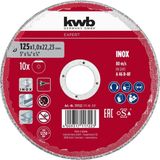 KWB 10 doorslijpschijven 125x1,2mm