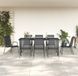 Prolenta Maison Exclusive Tuinset, 9-delig, zwart, van staal en Textilene