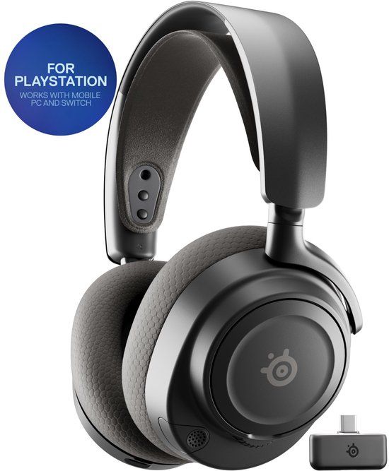 SteelSeries Arctis Nova 7P Gen 2 Draadloze Gamingheadset - Zwart