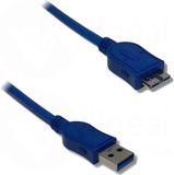 Lineaire PCUSB316C USB-kabel USB 2.0 1,8 m USB A USB B Blauw