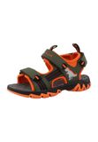 TOM TAILOR Chaussures ouvertes gris / kaki / orange