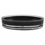 MSV 140667 zeepbakje PS 2 tinten zwart 13 x 9 x 3 cm