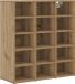 vidaXL Schoenenkast 77,5 x 30 x 83,5 cm bewerkt hout Artisanaal eiken