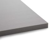 LUCID Memory Foam Matrastopper 140x190cm met bamboehoutskool, 5 cm dikke matrasoplegger 140 x 190 cm, grijs