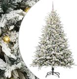 vidaXL Kunstmatige Voorverlichte Kerstboom met Ballenset Groen 180 cm