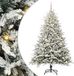 vidaXL Kunstmatige Voorverlichte Kerstboom met Ballenset Groen 180 cm
