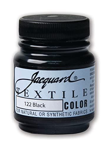Jacquard Tessile Colore Tessuto Vernice 2.25 Oz - Zwart