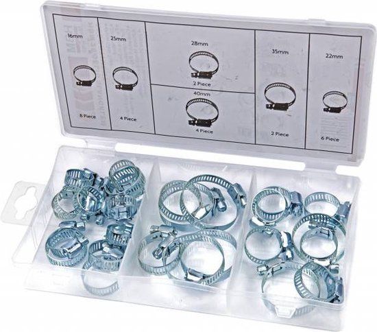 HBM 26-delig slangklem assortiment