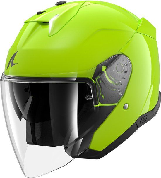 Shark Skwal i3 Jet Blank Toxic Groen Glossy G03 - Maat S - Helm