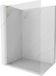 Mexen Lunar L paroi de douche Walk-in gauche 60 x 200 cm, verre transparent 8 mm, or