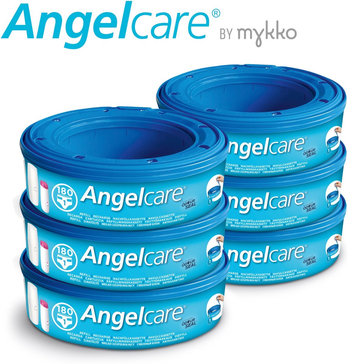 Angelcare luieremmer navulcassettes 6-pack