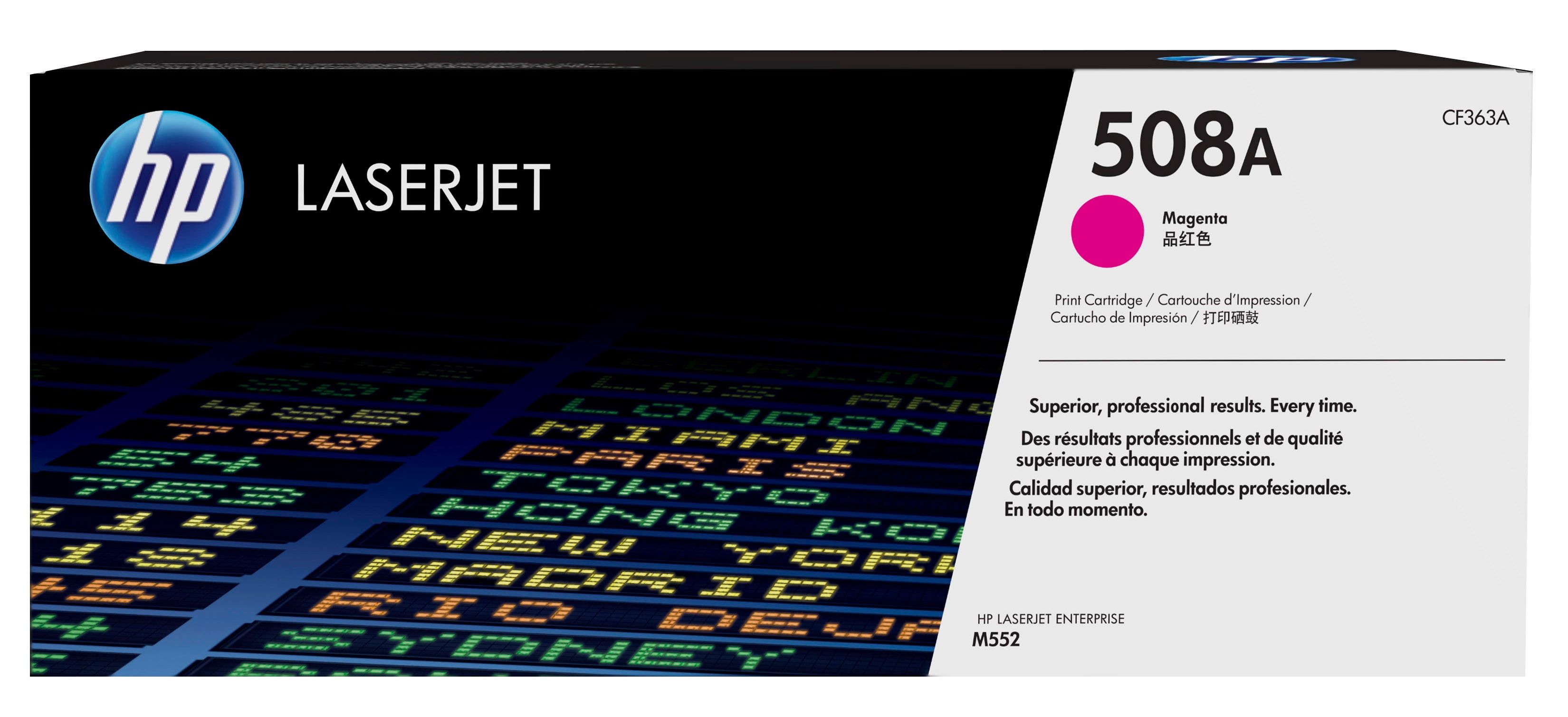 HP 508A Magenta Toner Cartridge - Original - High Yield - CF363A