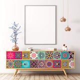 Ambiance Sticker Meubelstickers – cementtegels, zelfklevende tegels, decoratie voor tafels, kasten, commodes, planken | Coralina meubels | 24 tegelstickers van 10 x 10 cm