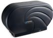 Oceans Twin 9" JBT toiletpapier dispenser, 19 x 5 1/4 x 12, Black Pearl