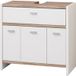 LIVARNO® Meuble sous évier Boston, 58,1 x 55 x 28 cm, blanc/effet chêne