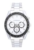 Radiant Marlon Collectie: analoog polshorloge voor heren, zilver, armband