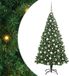 vidaXL Kunstkerstboom Groen 180 cm PVC en Staal en Kunststof