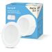 Garza - Set van 3+1 led-inbouwspots, rond, extra plat, 22 cm, 18 W, neutraal licht 4000 K, 1950 lm, 30.000 uur, IP20, wit