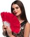 Boland Waaier Flapper rood - Volwassenen - Unisex - Charleston