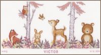 Vervaco Borduurpakket Geboorte In het bos 53 x 29 cm