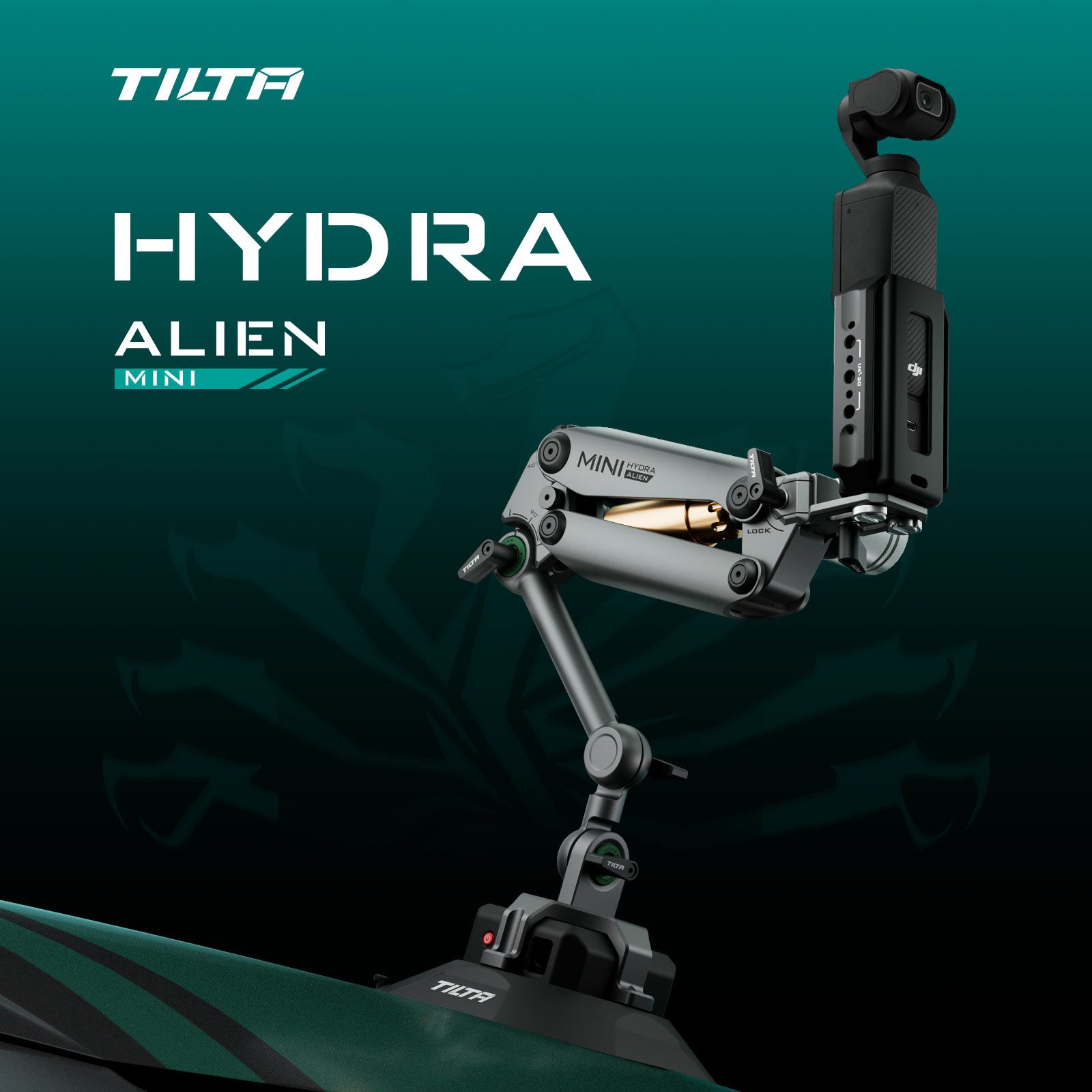 TILTA HDA-T15 Hydra Alien Mini Auto Schokabsorberende Arm Auto Schieten Elektrische Zuignap Voor DJI