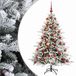 vidaXL Kunstkerstboom met kerstbal 150 cm 150 LED's Warmwit
