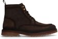 Manfield - Heren - Bruine suède veterboots - Maat 40
