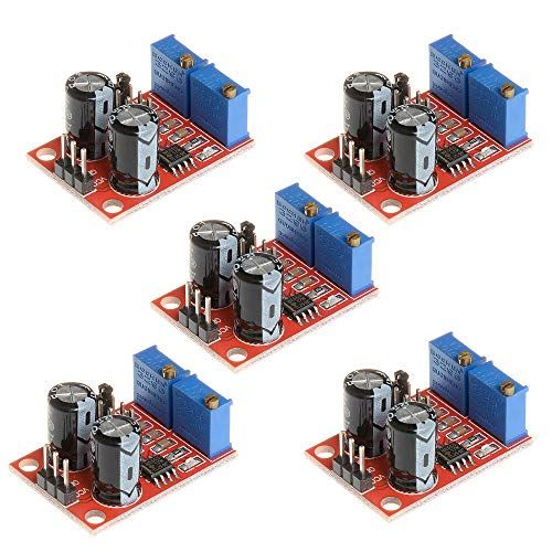 DollaTek 5Pcs NE555 Pulsfrequentie Inschakelduur Instelbare module Blokgolfsignaalgenerator
