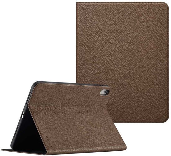 Selencia Tablet Hoes - Geschikt voor Apple iPad 11 2025 A16 / iPad 10e generatie (2022) 10.9 inch - tablet Bookcase - Bruin