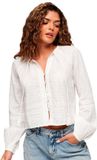 Superdry Vintage Cotton Beach T-shirt Met Lange Mouwen Beige L Vrouw