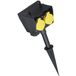 Bachmann Tuincontactdoos met aardingspin, 2 meter, Wit