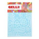 Gelli Arts Gelli Arts Stencil Wonderland 12,7 x 17,8 cm