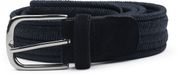 Profuomo Waxed Geweven Riem Donkerblauw (navy) - Maat 105 - Heren - Riem gevlochten