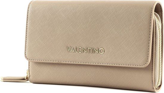 Valentino Bags Zero Re Portemonnee met schouderketting - Beige