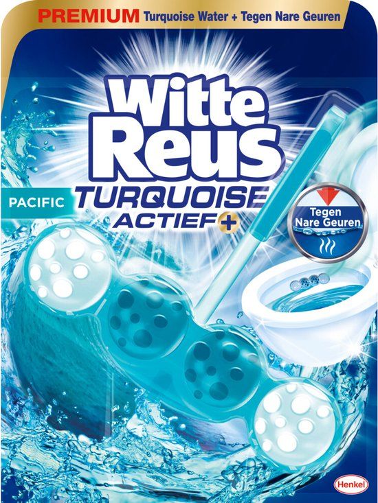 Witte Reus Toiletblok Turquoise Actief 50g